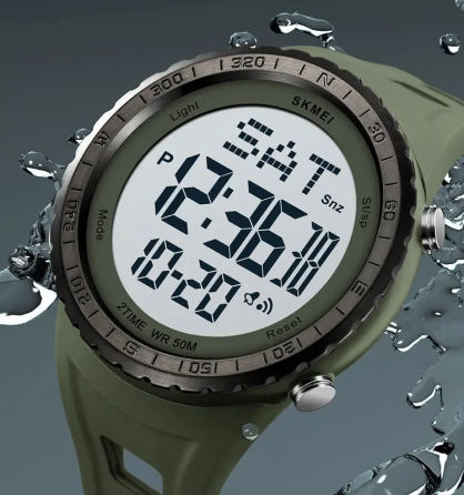 Годинник чоловічий наручний спортивний Skmei 2192 (Зелений з білим) Вінниця