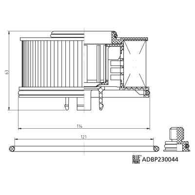 Фильтр топливный Blue Print ADBP230044 Винница