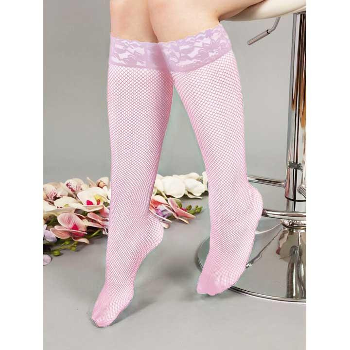 Длинные гольфы в сетку - Красный - XS/S/М – Эротическое бельё Винница - изображение 3