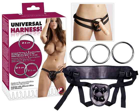 Трусики для страпона - Universal Harness Black Sex Aura Киев