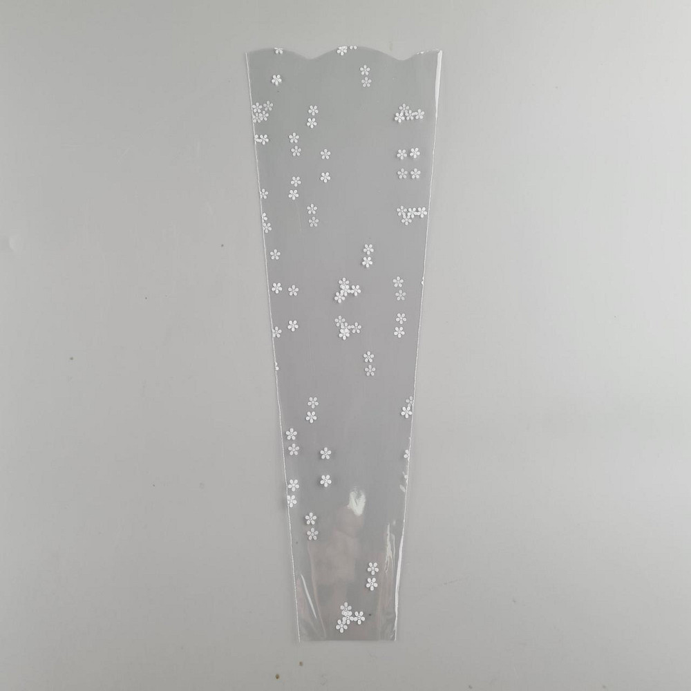 Упаковка конус под цветы h40/ 5низ/15верх белый (100 шт) 159 (3) (100 шт) Харьков - изображение 1