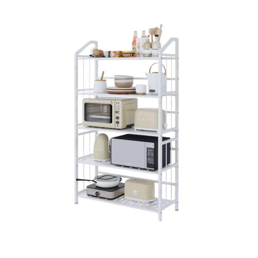 Стелаж универальный на 5 полок металлический многофункциональный цвет белый Каменец-Подольский - изображение 2