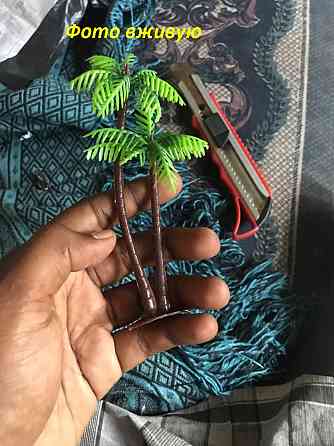 Штучна пальма для акваріума - довжина 13см. пластик, безпечно для риб Київ