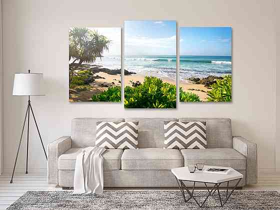 Модульная картина в гостиную / спальню  Морські хвилі Art-660_3 Киев