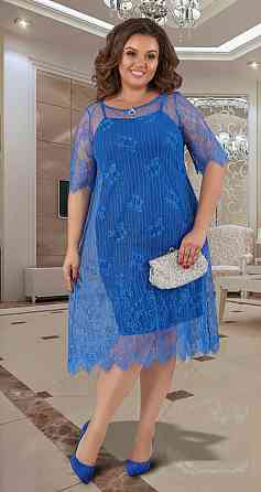 Гипюровое платье с асимметричным низом  большого размера (54) Киев