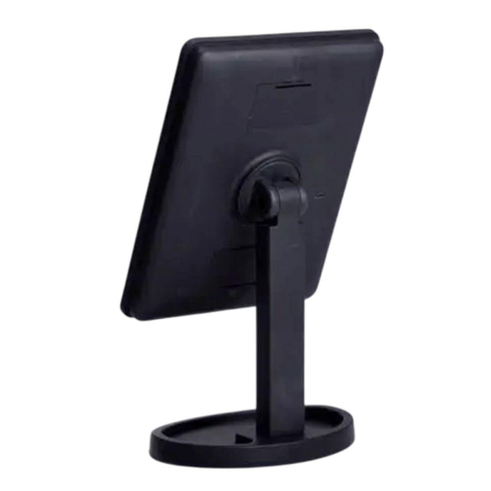 Дзеркало косметичне 21х16 см 16 LED Чорне HP-10-3AB Київ - фото 2