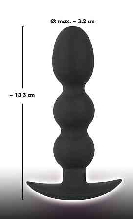 Анальная пробка - Black Velvets Heavy Beads, 145 г Sex Aura Киев