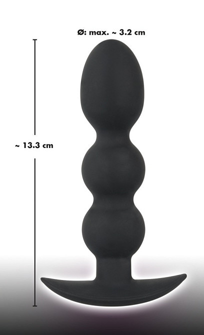 Анальная пробка - Black Velvets Heavy Beads, 145 г Sex Aura Киев - изображение 6