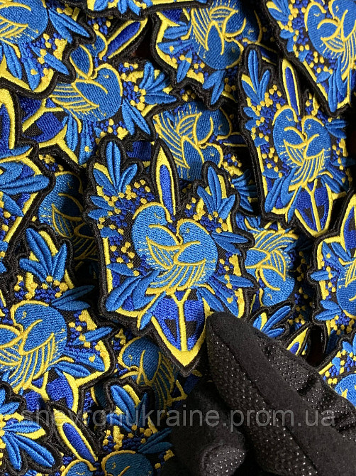 Шеврон Герб Украины (Форма контурная. На липучке) Размер 9x7см Киев - изображение 4