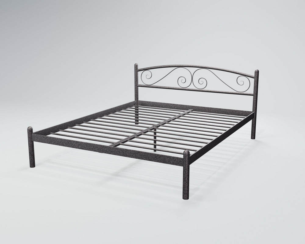Ліжко двоспальне ViolaDesign 140х200 графіт Київ - фото 1