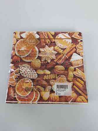 Салфетки бумажнае новогодние(ЗЗхЗЗ, 18шт)