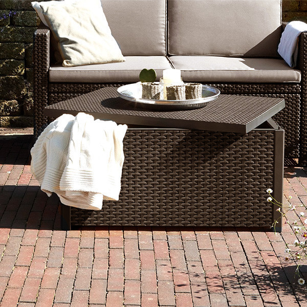 Стіл-скриня для саду пластиковий Keter Arica, коричневий Київ - фото 5