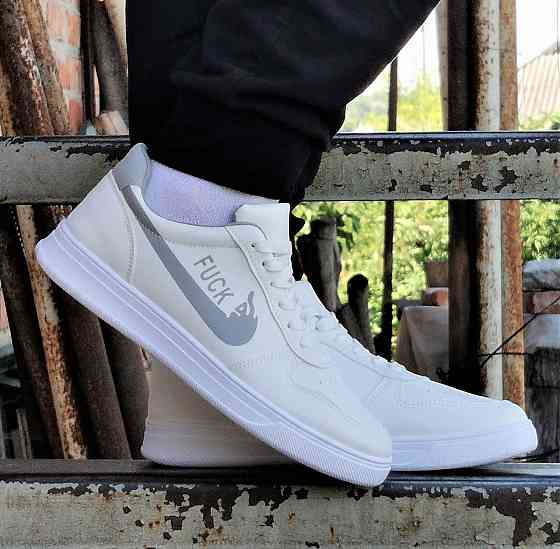 Кросівки Nike Білі Чоловічі Форси Найк FUCK (розміри: 40,41,42,43,44) Дніпро