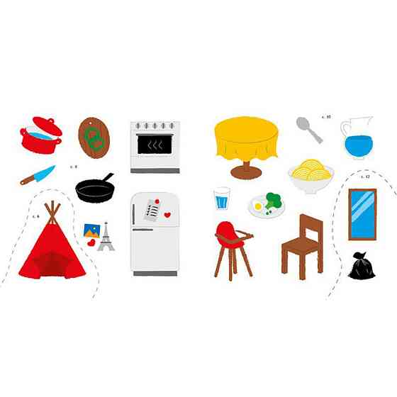 Развивающая книжка Мои первые слова Мой дом 1829003 с наклейками Винница