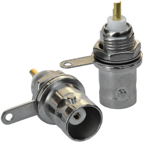 Гніздо BNC монтажне з гайкою, цинк Полтава - фото 1