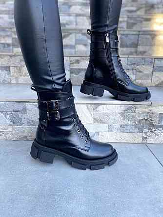 Черевики жіночі M.KRAFT чорні натуральна шкіра зима висота 15см (4285) 37р.38р.40р. Коломыя