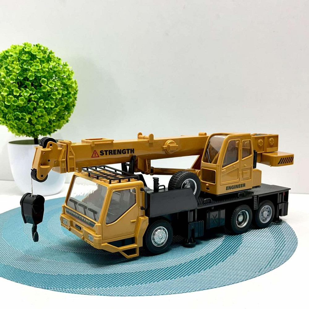Машинка спецтехніка Автокран на радіокеруванні 32см музика світло рухомий кран USB зарядне Жовто-чорна (3822) Чернігів - фото 5