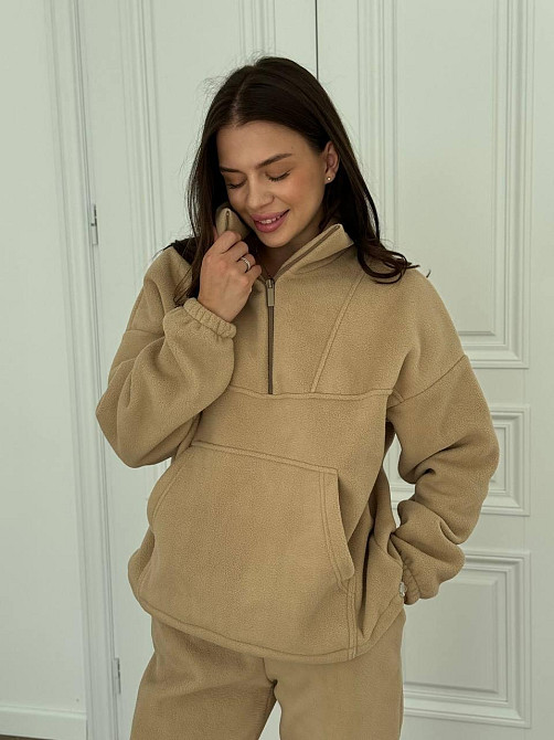 Теплый женский костюм TEDDY Бежевый XL-2XL Харьков - изображение 4