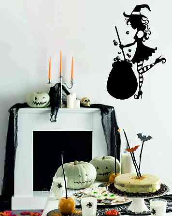 Декоративное настенное 3D Панно «Ведьма», Декор на стену с объемом Киев