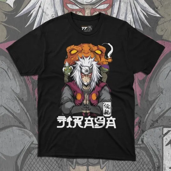 Футболка для підлітка хлопчика з принтом Наруто Джирайя Сенсей Розмір 160 Anime10149 Дніпро