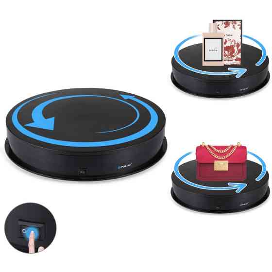 Предметный стол поворотный 30см черный для фото-видеозийомки Puluz PU3049B Киев