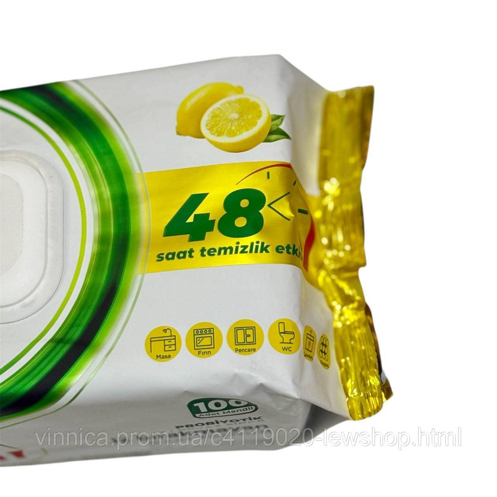 Вологі універсальні серветки Fairy для прибирання Limon 100 шт Чернівці - фото 3