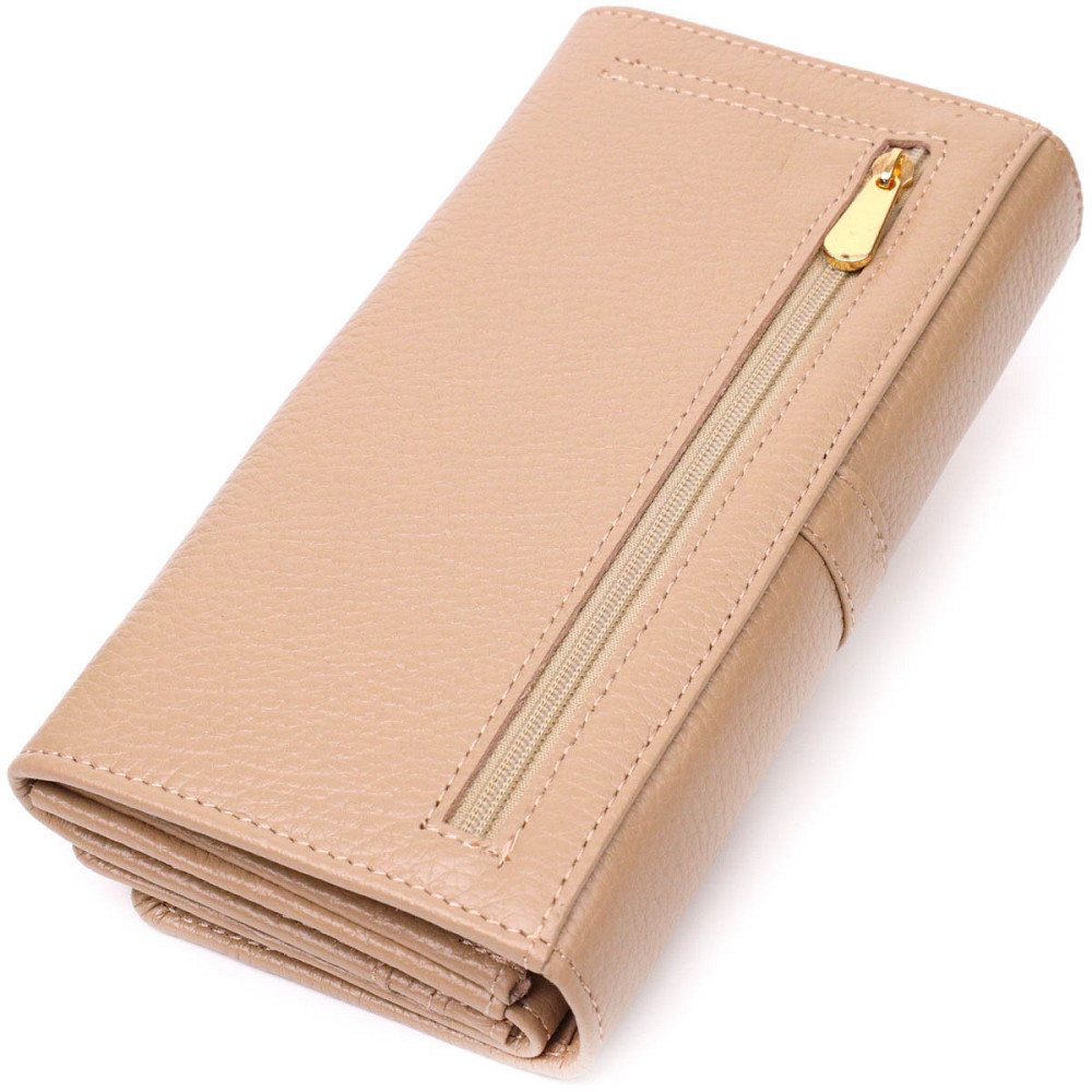 Практичный женский кошелек с большим количеством отделений из натуральной кожи Tony Bellucci 21959 Бежевый Киев - изображение 2