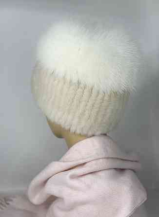 Жіноча норкова шапка кубанка Перлина Харків