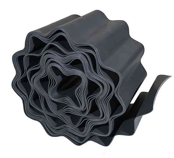 Бордюрна стрічка 15 см 9 метрів сіра посилена VARTCO (Польща) Дніпро