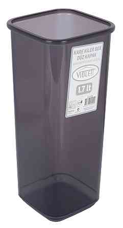 Контейнер для сипучих Violet House 0299 Transparent Black 1.7 л (6859642) Київ