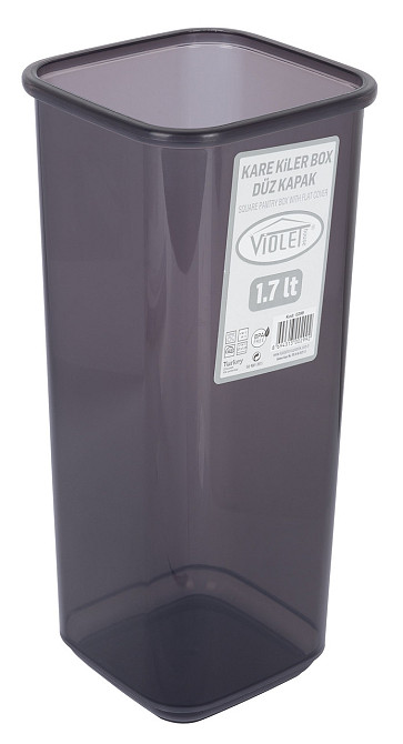 Контейнер для сипучих Violet House 0299 Transparent Black 1.7 л (6859642) Київ - фото 3