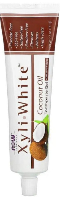 Зубная паста-гель с кокосовым маслом Now Foods  Toothpaste Gelс 181 г Киев - изображение 1