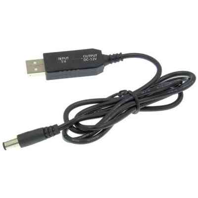 Кабель живлення USB to DC 5.5x2.1mm 12V 1.0m Dynamode (DM-USB-DC-5.5x2.1-12V) Вінниця