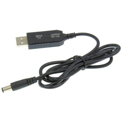 Кабель живлення USB to DC 5.5x2.1mm 12V 1.0m Dynamode (DM-USB-DC-5.5x2.1-12V) Вінниця - фото 1
