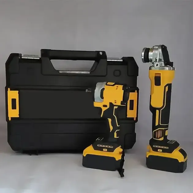 Аккумуляторный набор инструментов в кейсе 2 в 1 Болгарка и Гайковерт Коломия - фото 3