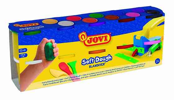Тісто-паста для ліплення Jovi Blandiver 10 кольорів по 110г (410s) Киев