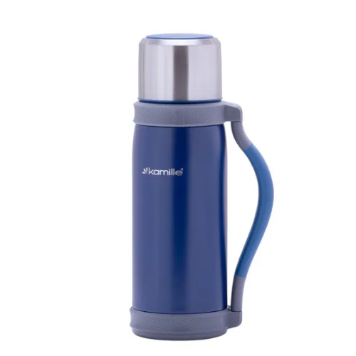 Термос 1200мл з нерж.сталі (блакитний, фіолет., Оранж., Салат.) KAMILLE Житомир - фото 10