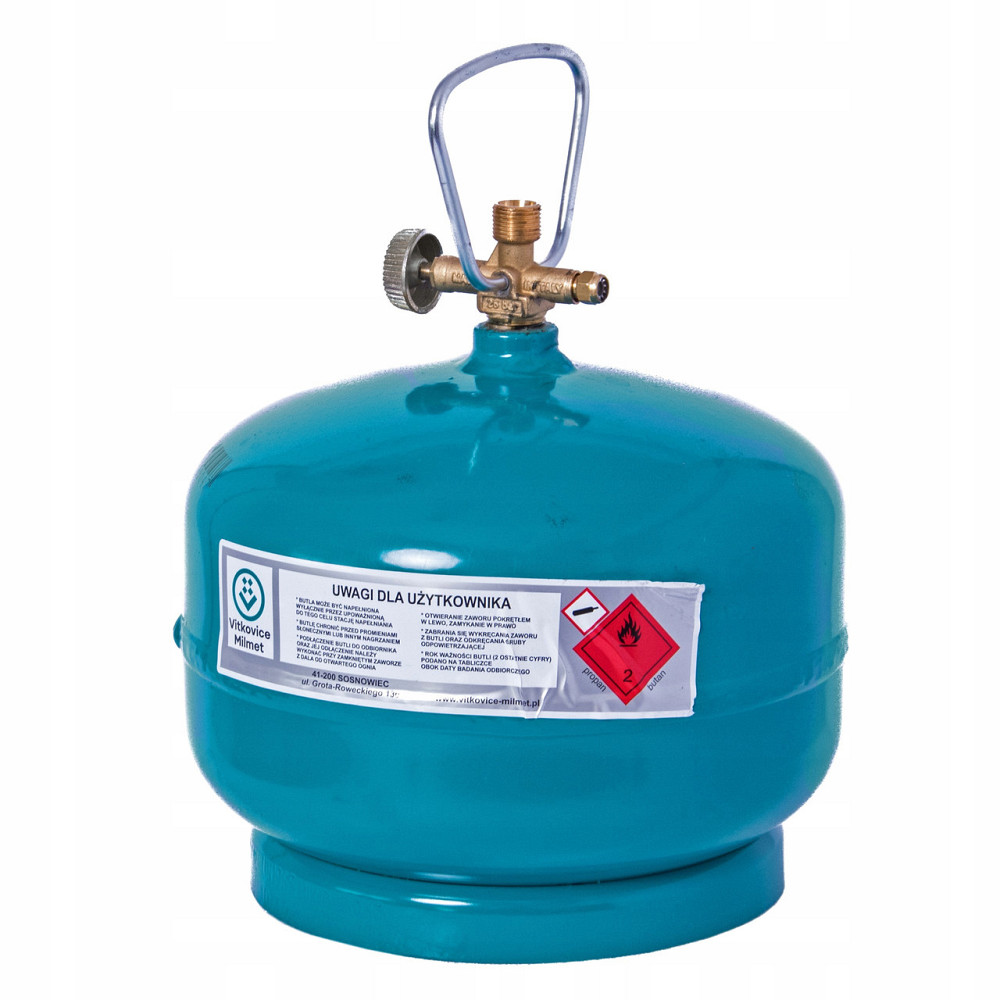 Butla gazowa Vitkovice Milmet 4,8L — Компактний газовий балон для туризму, кемпінгу та побутового використання Ковель - фото 1