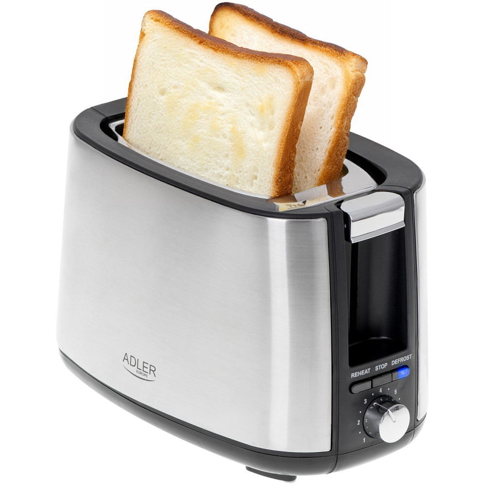 Тостер Adler AD 3214 900Вт/ 2 відділення/7 режимів підсмажування/розморожування/підігрів булочок Вінниця - фото 8