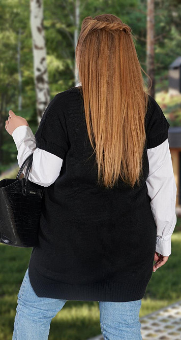 Вязанная жилетка (48-54) Киев - изображение 5