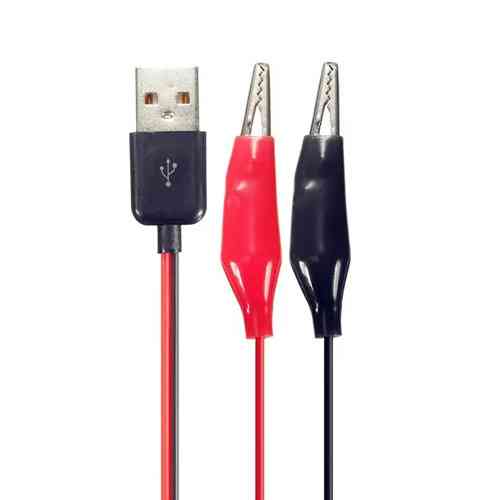 Кабель переходник USB Type-A на зажимы крокодилы, 60см Киев