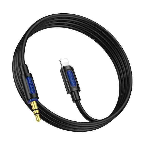 Аудіокабель BOROFONE BL20 True sound silicone digital audio conversion cable iP Black Одеса