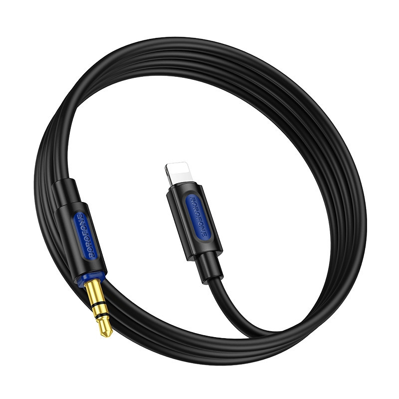 Аудіокабель BOROFONE BL20 True sound silicone digital audio conversion cable iP Black Одеса - фото 4