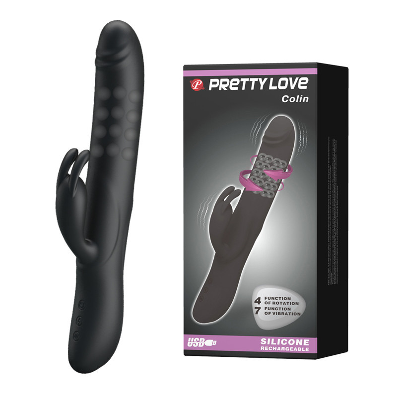 Вибратор кролик Pretty Love Colin, черный Sex Aura Киев - изображение 1