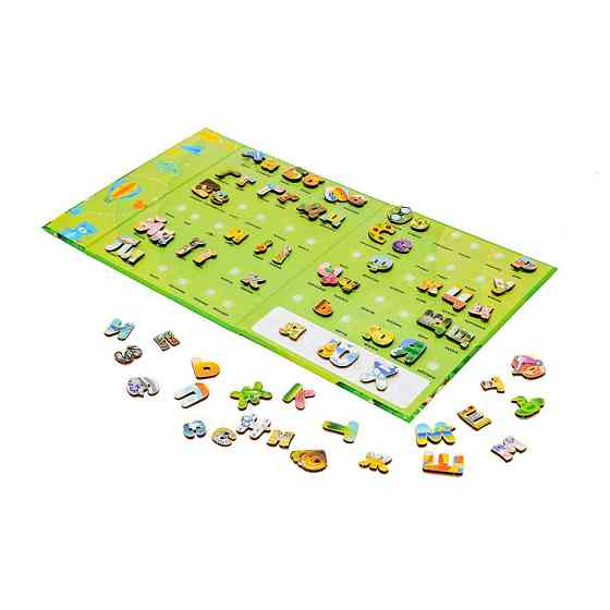 Розвиваючий дитячий "Алфавіт на липучках" Puz-26919, 66 букв Вінниця