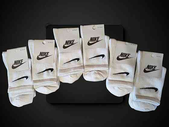 Жіночі шкарпетки з бавовни білі високі. Набір 6 шт. Розмір 36-41 Київ