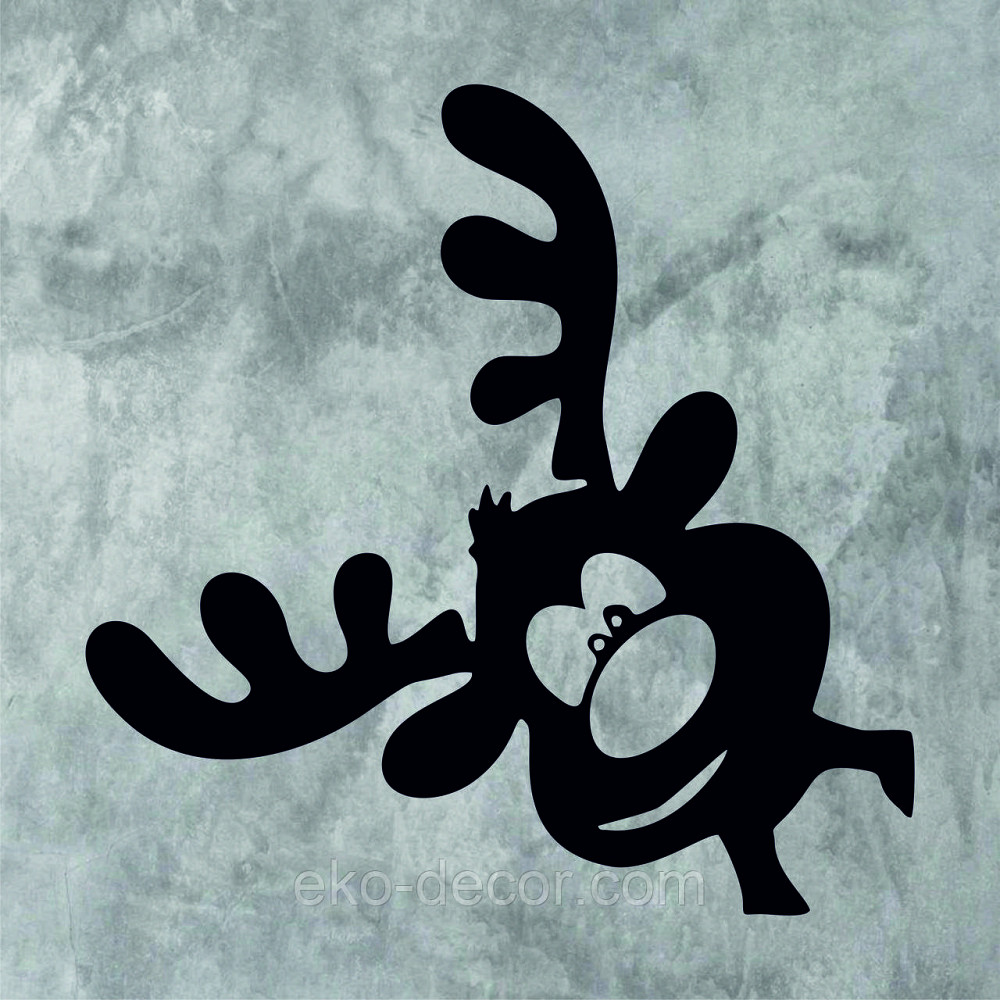 Декоративное настенное Панно «Олень», Декор на стену 70*70 см, Черный Киев - изображение 8