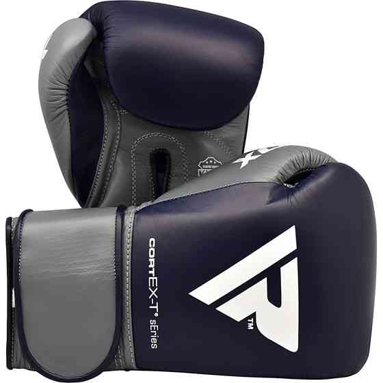 Боксерські рукавиці RDX Leather Pro C4 Blue 10 ун. Каменское