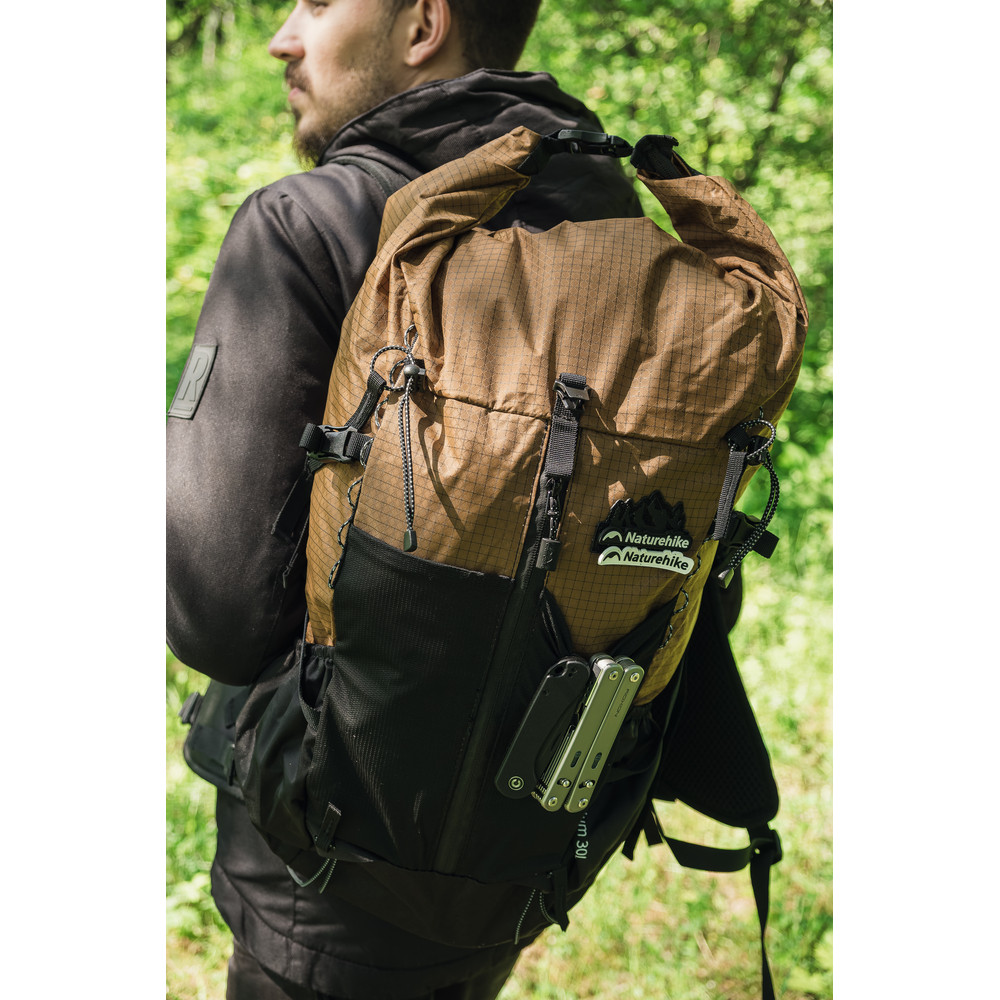 Рюкзак туристичний Naturehike Helium CNK2300016, 30+5 л, коричневий Київ - фото 13