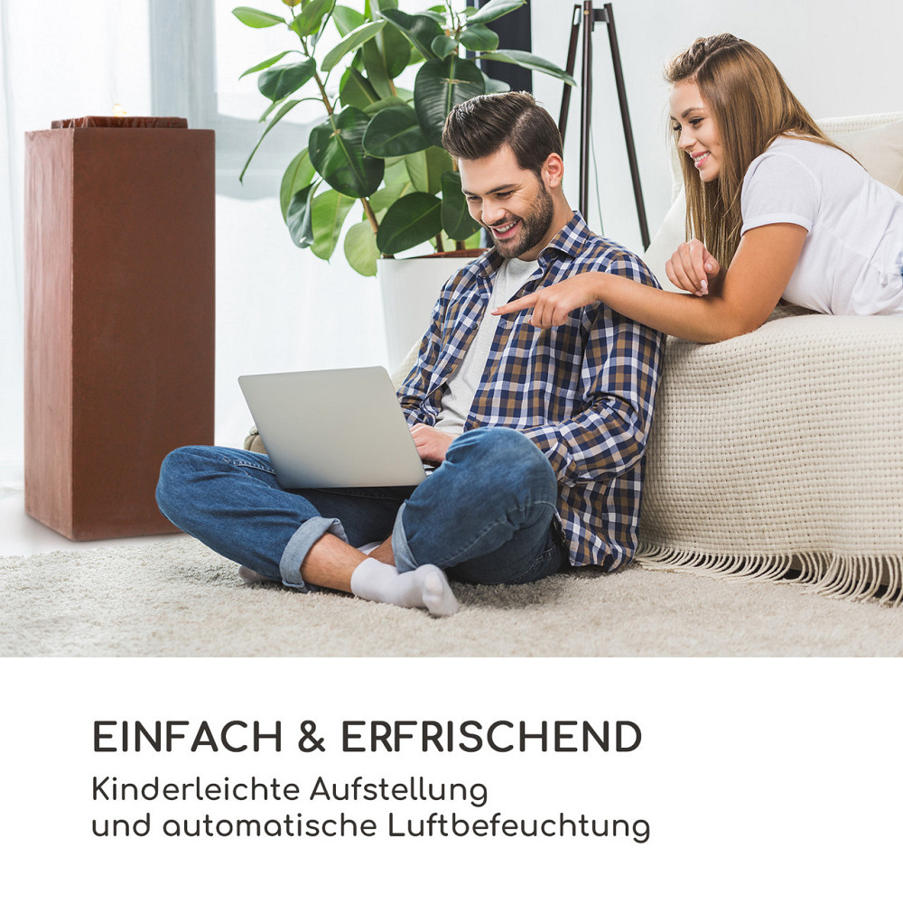 Садовий фонтан Мессіна LED 30 x 84 x 30 см Цемент Мідь (Німеччина, читати опис) Рівне - фото 6